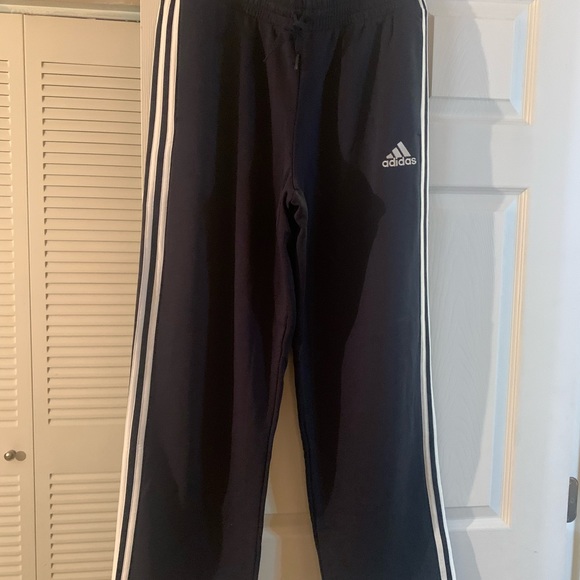 ADIDAS BLACK AND NAVY BLUE SWEAT PANTS, Size Each are a size large, Never worn. - Picture 7 of 9